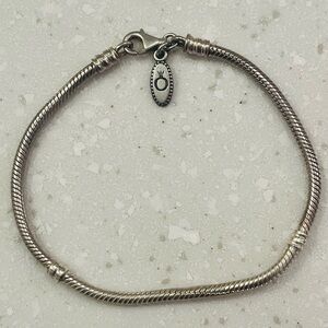 EUC! Pandora Serpentine Snake Chain Bracelet w/ Lobster Clasp 8.25 in. Polished!